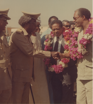 Marion Barry meeting international leaders